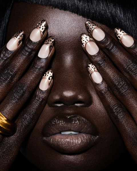 french manicure trends with nail art velvet french tips